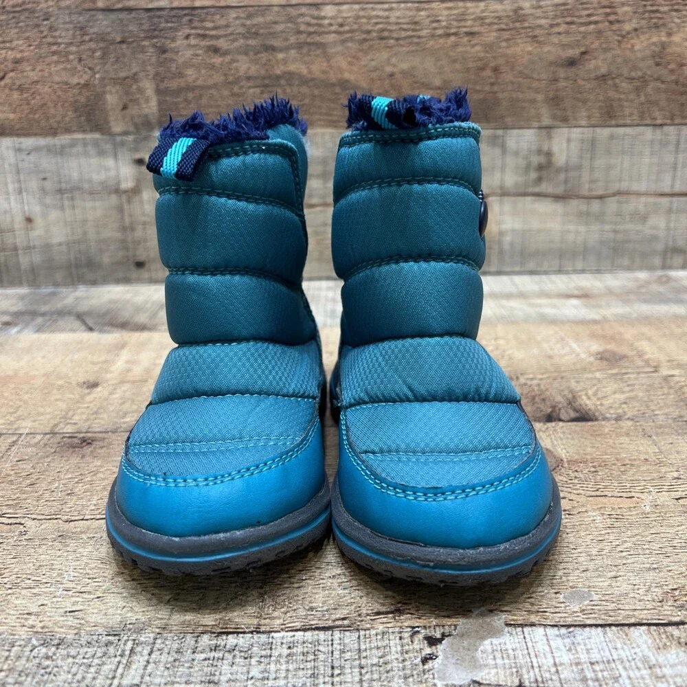 LL Bean Tek 2.5 Primaloft Toddler Teal Winter Snow Boots Size 7